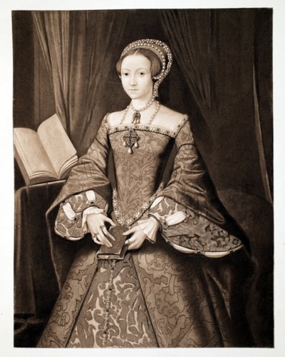 Prinzessin Elizabeth, später Königin Elizabeth I., ca. 1547, veröffentlicht 1902 von Guillaume Scrots